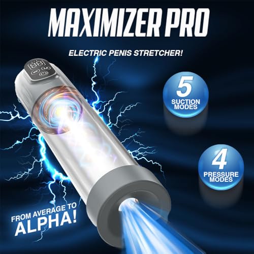 Image of Penis Vacuum Pump Electric Penis Enlarge Maximizer PRO Extend Pump Rechargeable Penis Stimulator with 5 Suction Intensities OH-OT-284