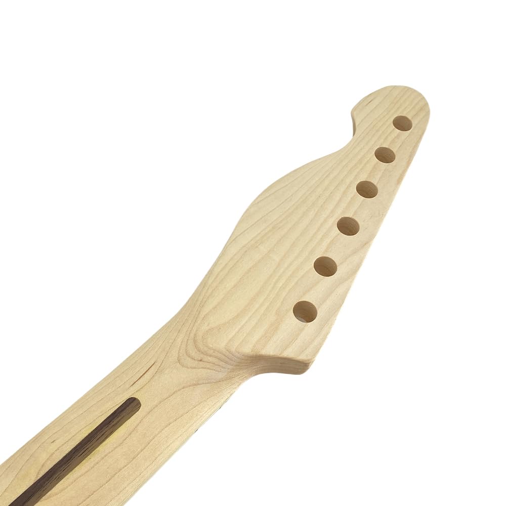 Klonowa szyjka gitarowa 21 progów 65 cm do gitary elektrycznej vintage palisander podstrunnica biała kwadratowa wkładka śruba na pięcie wymiana szyi (lakier)