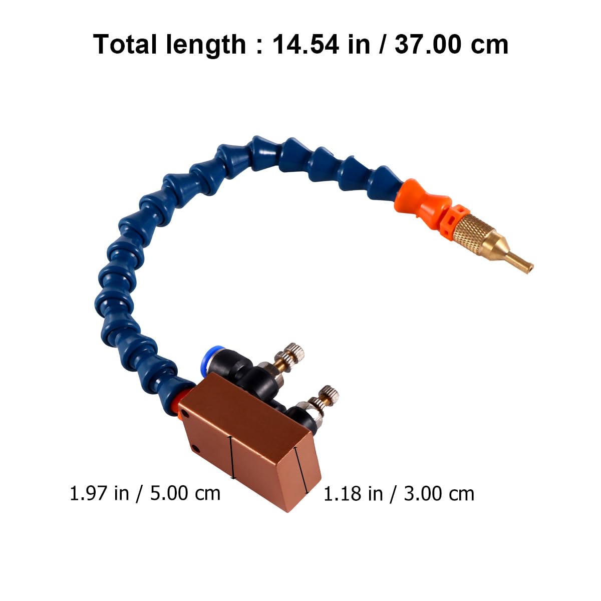 Boquilla de Lubricación para Torno Cnc 8 MM Sistema de Pulverización de Refrigerante de Niebla Ajustable Accesorio para Fresado y Taladrado Compatible Tubería Color Aleatorio