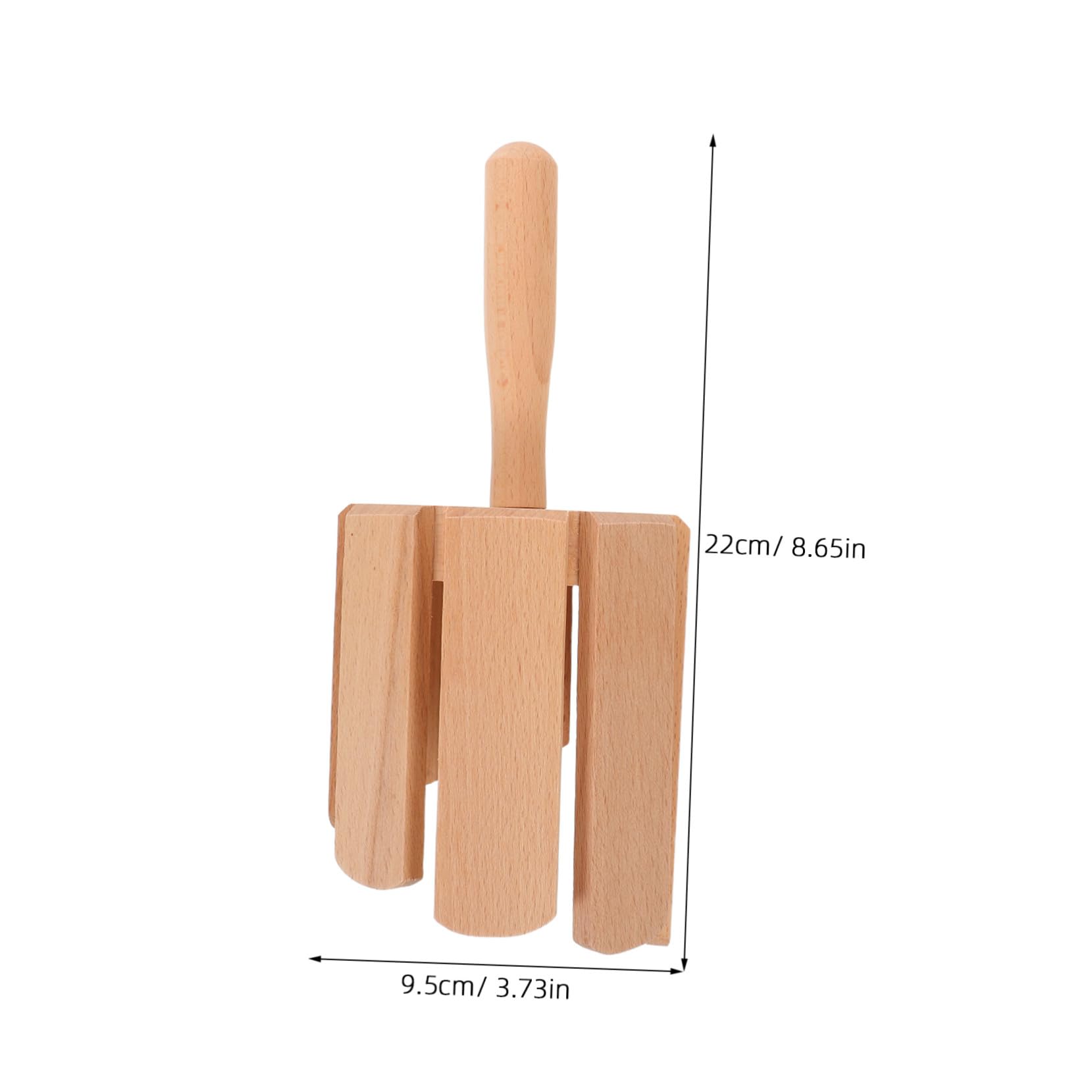 Instrumento de Percusión de Madera 2 Piezas, Beige