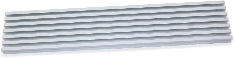 EMUCA 8934862 Ventilation Grille for Fridge/Oven Matt Anodised Aluminium