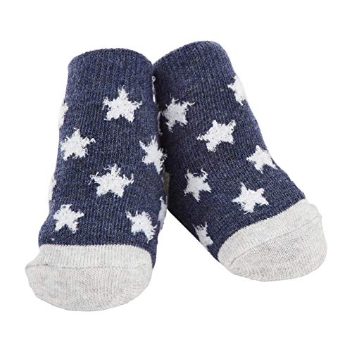 Mud Pie Baby Navy Chenille Star Sock, 0-12 Months