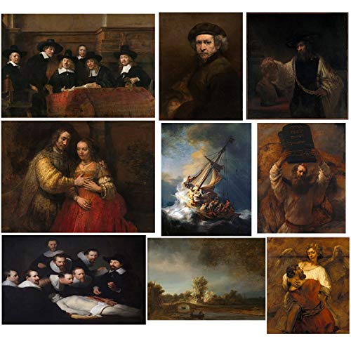 Image of Tallenge - Rembrandt - Small Poster - (Paper; 12 x 17-inches, Multicolor) - Set of 10