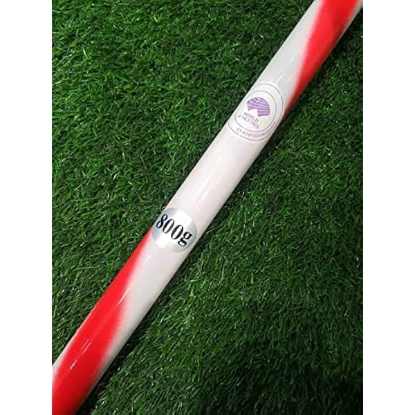 Javelina roja y blanca para adultos, universidades y secundarias de 800 gramos y 85 metros para atletismo de competición, lanzamiento de jabalina, 800 g