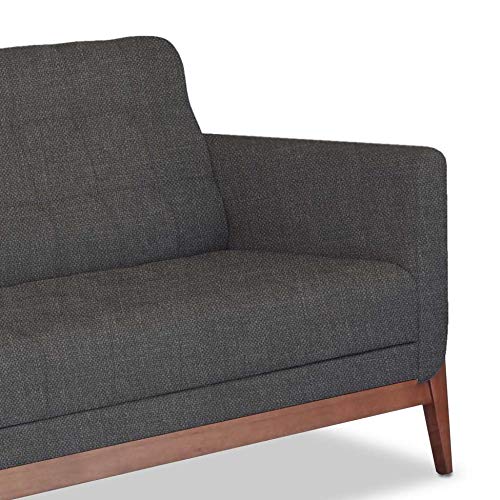 Sofá 3 Lugares Brooks Linho Cinza 180 cm