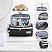 Pantheon Men's Toiletry Bag - Travel Toiletry Bag Wash Bag Hanging Dopp Kit Shaving Kit for Bathroom Shower - Mens Travel Bag Hanging Toiletry Organizer Toiletry Kit for Traveling (Black)