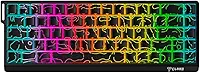 Teclado Gamer RGB 65% 68 Teclas Membrana Silencioso Anti Ghosting ANSI Compacto USB (Preto)