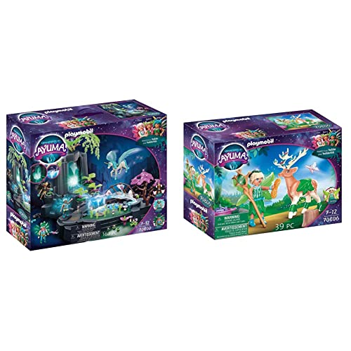 PLAYMOBIL Adventures of Ayuma 70800 Magische Energiequelle, Zum Bespielen mit Wasser, Mit Licht- und Nebelfunktion, Ab 7…