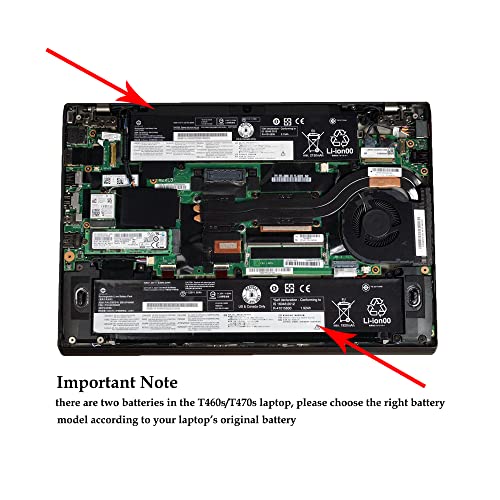 Image of 01AV406 SB10J79003 Laptop Battery Replacement for Lenovo ThinkPad T460s T470s Series 01AV405 SB10J79002 00HW038 00HW025 00HW024 01AV462 01AV407 01AV408 L16M3P73 SB10J79004 11.46V 27Wh