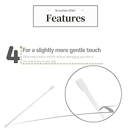 Cast Itch Scratcher and Cleaner Sanitizer for Itching and Cleansing Cast Covered Arms and Legs Relief from Itch 2 Sticks Included