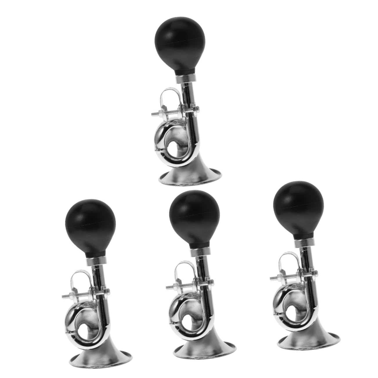 BESPORTBLE Sonnette De Vélo Cloche De Cyclisme Corne Simple Klaxon Pneumatique Clairons Astuce Cloche De Vélo Honker Klaxon De Vélo Électrique Fort Instrument Corne Adulte Silver