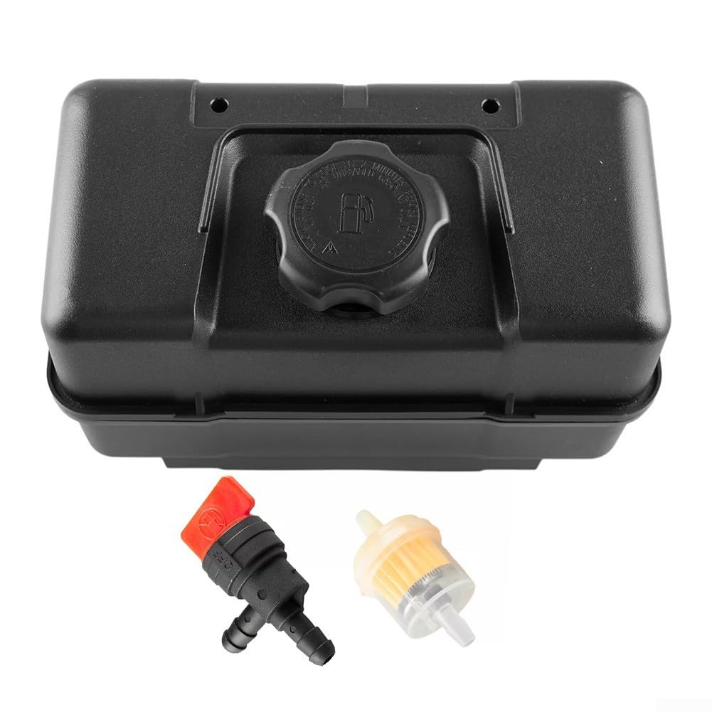 Whychstore Serbatoio Carburante in Plastica di Ricambio per 691993, Serbatoio del Carburante con Coperchio, Valvola di Arresto di Controllo per Cippatrici di Legno, Spazzaneve Motozappe