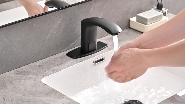 Greenspring Touchless Bathroom Sink Faucet, Sensor Faucets, Brushed Nickel | Automatic Bathroom Faucet, Motion Smart Commercial Hands Free, Battery or Plug-in Powered, Control Box and Temperature Mixer Greenspring Touchless Bathroom Sink Faucet, Sensor Faucets, Brushed Nickel | Automatic Bathroom Faucet, Motion Smart Commercial Hands Free, Battery or Plug-in Powered, Control Box and Temperature Mixer