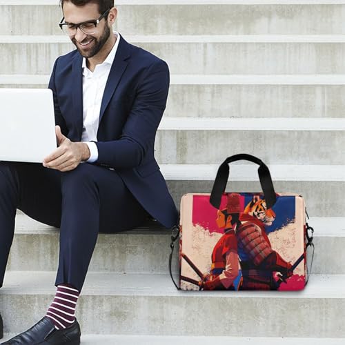 Bolsa para laptop con estampado y múltiples bolsillos miniatura 3