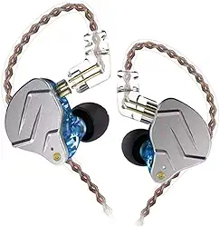 Fone de Ouvido KZ ZSN Pro sem Microfone (Cinza) (acompanha Case)