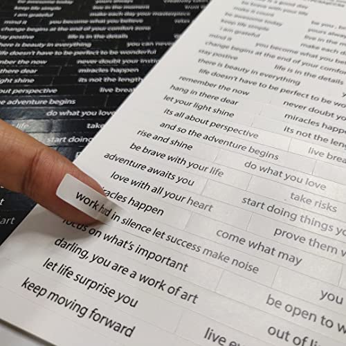 CrafTangles Precut Chitchat Sentiment Stickers (544 pcs) Peel and stick, Printed Scrapbooking Stickers,Stickers for Notebooks,Diary, Journal,Laptop, Mobiles Multicolored Printed Stickers