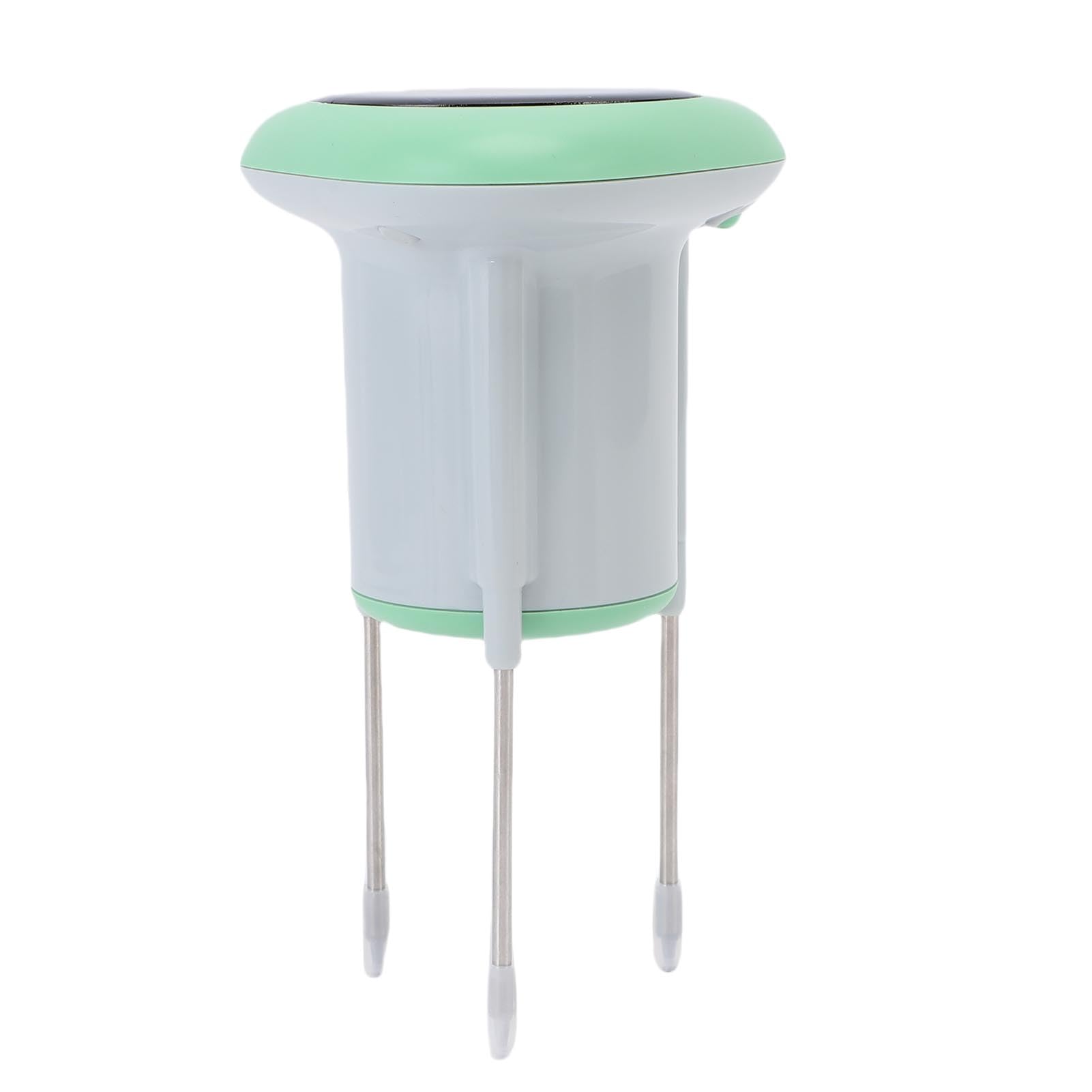 lyrlody Termometro e Igrometro per Terreno Sensore Tester per Terreno in Acciaio Inossidabile ABS con Avvisi App di Ricarica Solare 3.0 IP66 per Piante in Vaso da Serra da Giardino
