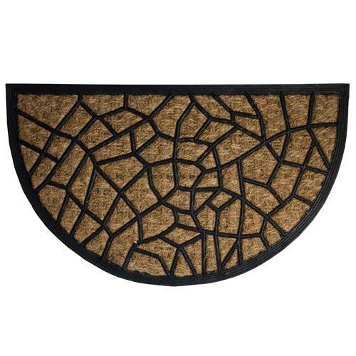 MAURER 5291040 Felpudo Fibra Coco Y Goma 1/2 Luna 45x75 cm.