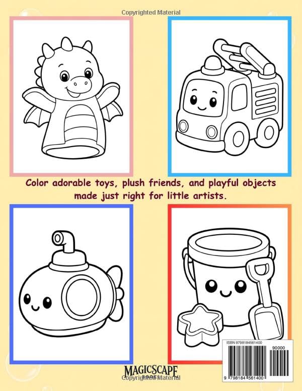 My Cozy Toy Box: A Bold and Easy Coloring Book of Cute Toys, Plush Friends, and Playtime Things for Kids Ages 3–4 (My First Cozy Little Things) image 3