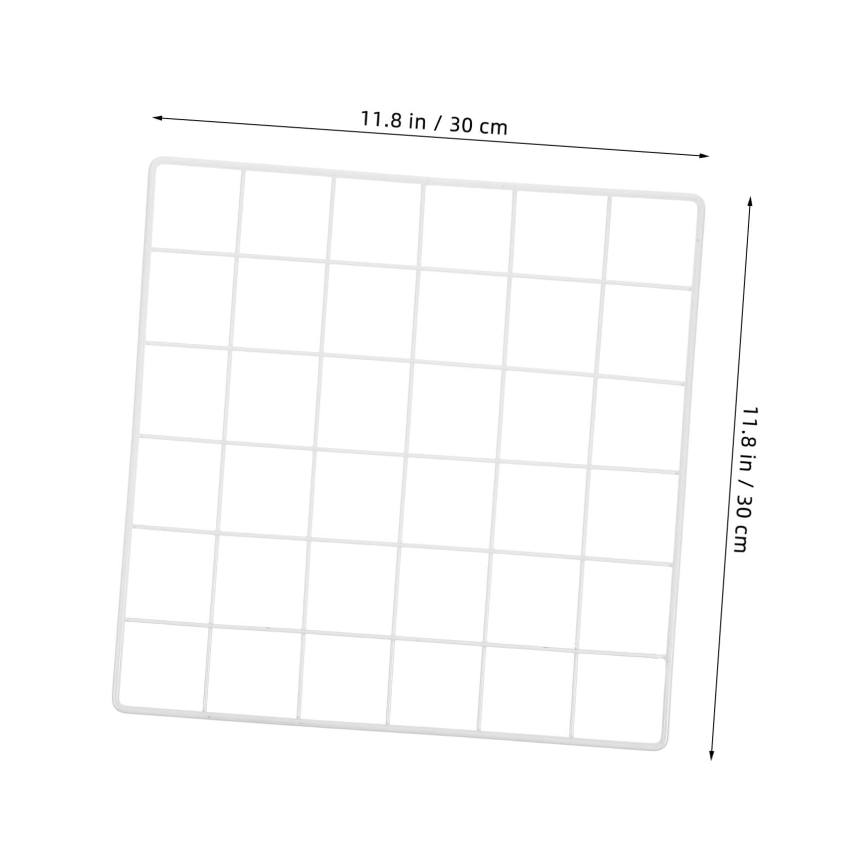 Alipis Wire Grid Panel Display Rack 4pcs Wall-mounted Storage Modern Design for Retail Artwork Jewelry Display