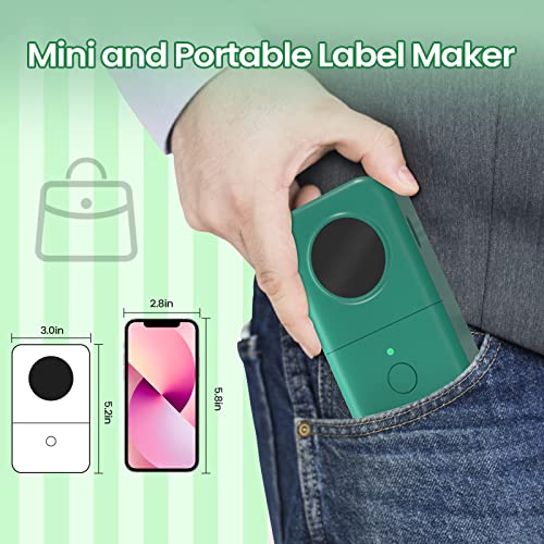 Label Maker - Thermal Smart Mini Label Printer Machine - Colorwing D30 Bluetooth Wireless Portable Labeling Printer, Compatible With Ios & Android (Usb Rechargeable) #TOP1