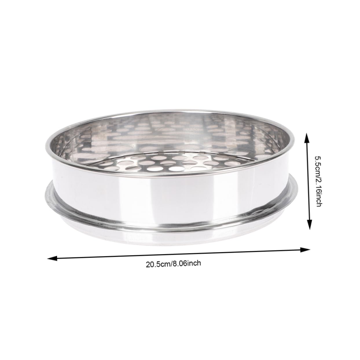 Setaccio in Acciaio Inox Rotondo 2 Pezzi per Filtraggio