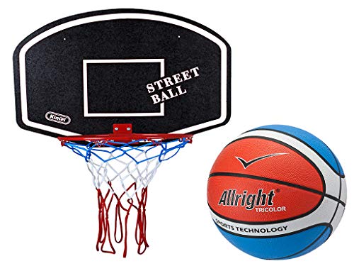 Basketball Hoop with Ball Basketball Basket Set Team Sports Black / White