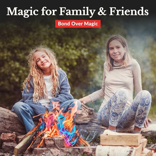 Fire Color Changing Packets Fire Pit (50-Pack), Campfire Color Packets, Magical Flames Changing, Magic Colorful Flames, Campfire Flame Accessory