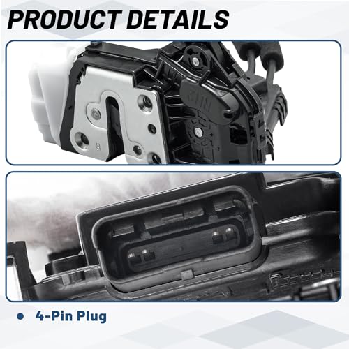 Image of KELOKE Door Latch Lock Actuator Compatible with Kia Forte 2010 2011 2012 2013, Kia Forte Koup 2010 2011 2012 2013 - w /Keyless Entry, Front Right Passenger Side, Replace# 81320-1M050, 813201M050
