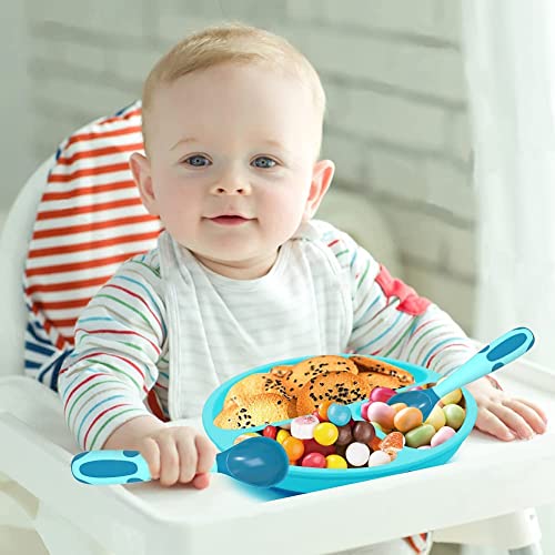 Wee Me Suction Plates For Babies & Toddlers - Toddler Utensils - Silicone Plates With Spoon Fork For Baby, Bpa-Free, Dishwasher And Microwave Safe, 3 Pack #TOP1