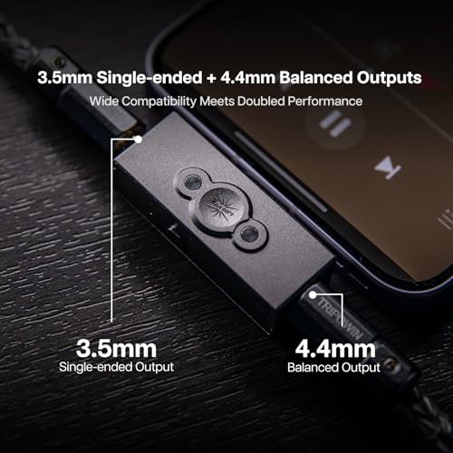 Image of Linsoul Kiwi Ears Allegro Pro Upgraded IEM Earphone DAC /AMP, USB C to 3.5 /4.4mm Output Supports PCM Up to 32bit /384kHz DSD128 /DSD64, Dual ES9603 Amplifiers for Smartphones /PC /Laptops