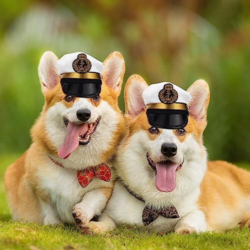 Captain Hat Cap Pet Marine Admiral Hat Sailor Cap for Pet Dog Cosplay Costume Props Captain Hat Cap Pet Marine Admiral Hat Sailor Cap for Pet Dog Cosplay Costume Props