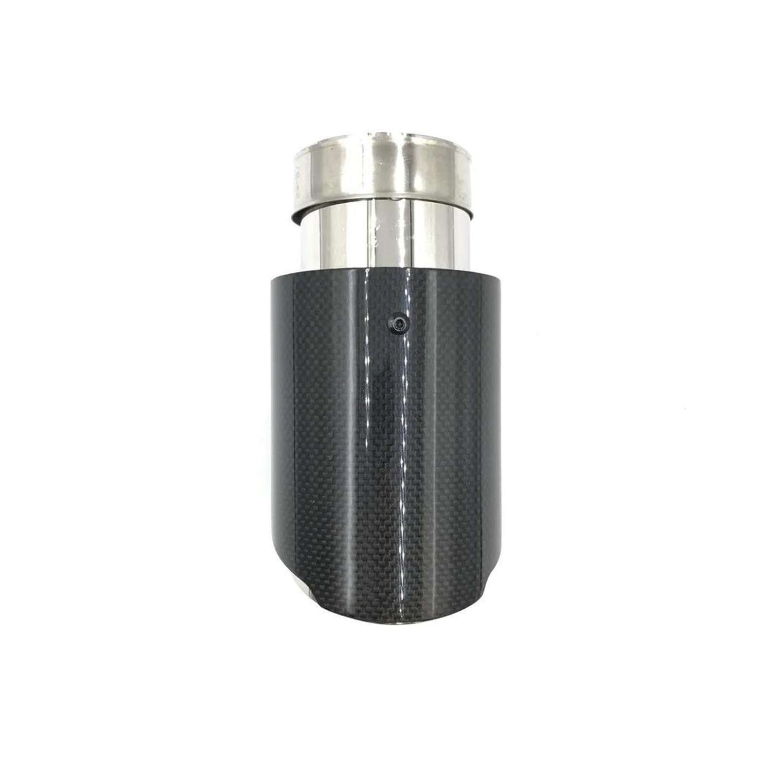 Tuyaux D'échappement Embout Silencieux Fiber Carbone Mat Pour Voiture Système D'échappement Buse Silencieux Universelle Droite Acier Inoxydable Et Argent Embout Échappement