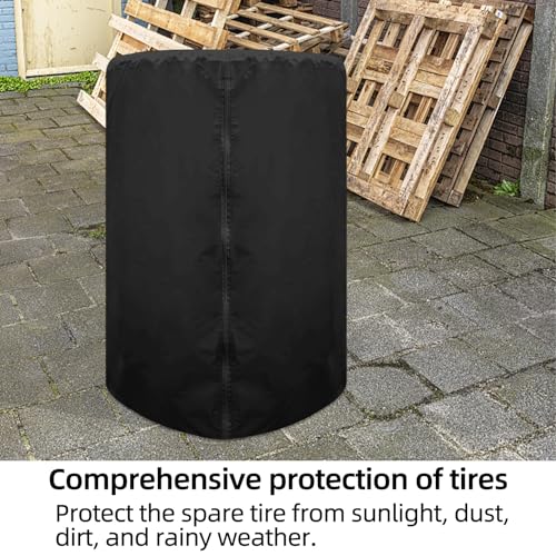 Image of Tire Storage Bag Large Spare Tire Cover,Tire Bag Waterproof Dust-Proof Tire Wheel Protector for RV,Jeep Trucks, SUV, Trailer,Fit 28 Inch Tire Diameter