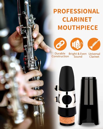 image for LMS Bb Clarinet Mouthpiece Kit with Case, Clarinet Mouthpiece Accessor