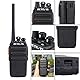 Retevis RT24 Funkgerät Set, Walkie Talkie 4er Set Lizenzfrei, 16 Kanäle CTCSS/DCS VOX, Professionell PMR Funkgeräte mit Headset und EU-Stecker Ladeschale (4 Stück, Schwarz)