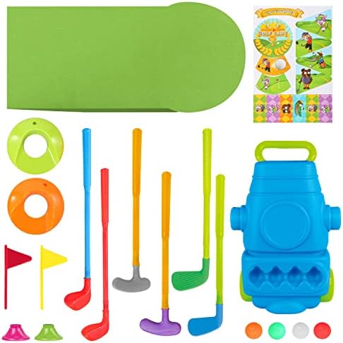 JOYIN Youngsters Golf Membership Set with Mat, 6 Golf Sticks, 2 Follow Holes and eight Balls, Toddler Golf Toy, Golf Suitcase Recreation Play Set & Sports activities Toys Reward for Boys Ladies 3 4 5 6 Yr Outdated 3 512KpmgrtTL. AC
