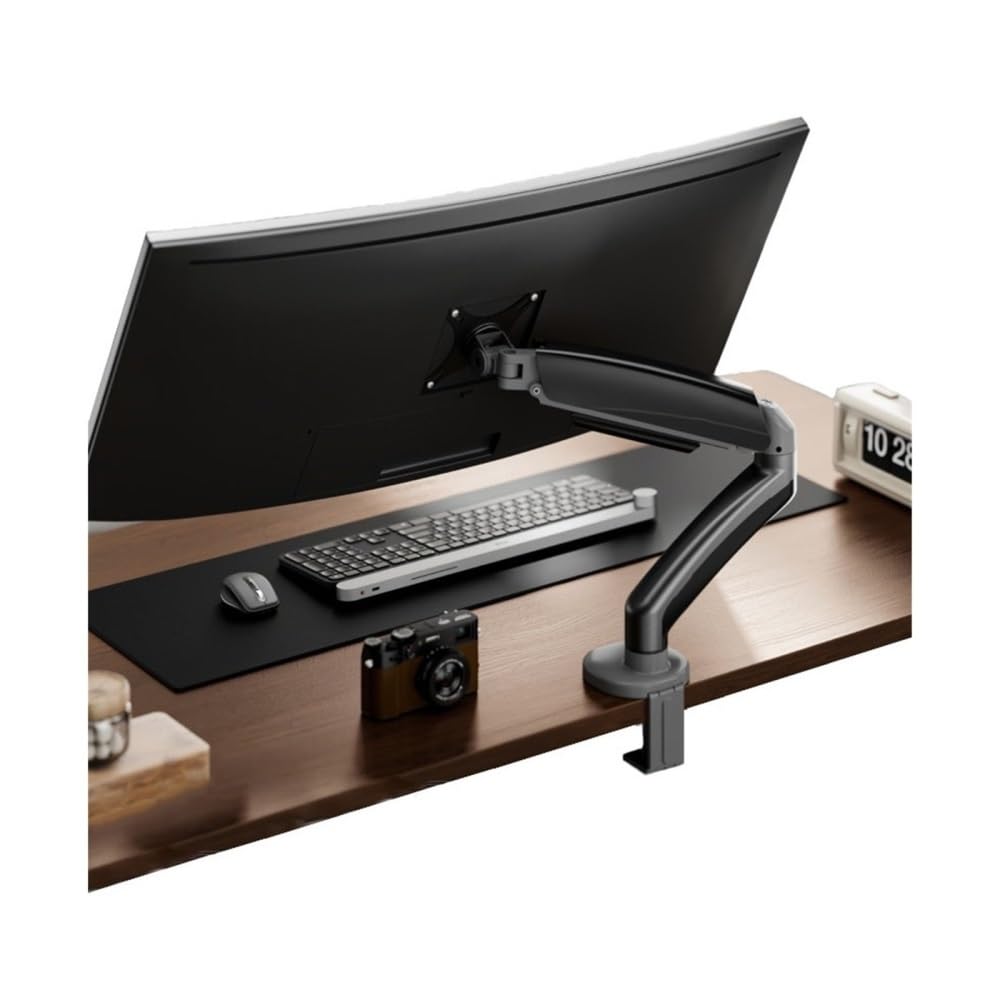 SaryEdge Height - Adjustable Monitor Stand Arm Single Monitor Desk Mount, Adjustable Mechanical Spring Monitor Arm Fits Max 32 Inch, 4.4-19.8 lbs Screen, with,Grey