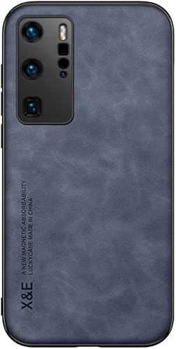 Silklike Funda Para Huawei P40 Pro - Cubierta De Parachoques Placa De Metal Incorporada Para Huawei P40 Pro - Azul