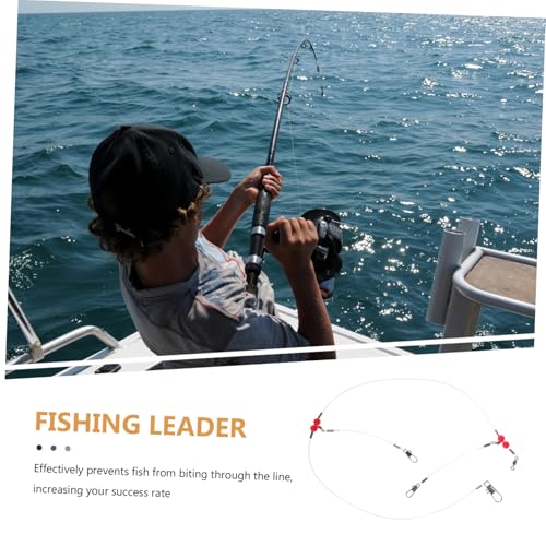 Líder de Pesca de Nylon BESPORTBLE con Acero Inoxidable miniatura 7