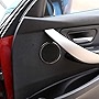 LLKUANG Soft Carbon Fiber Car Inner Door Speaker Decoration Ring Trim Stickers for BMW 3 4 Series F30 F33 F36 2013-2019