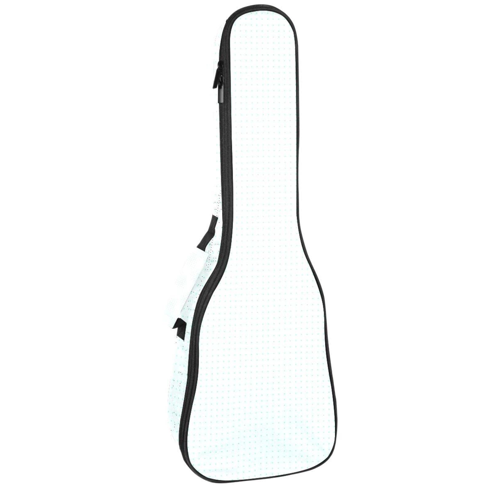 Housse pour ukulélé soprano - Motif à pois - Pour adultes - Housse de ukulélé ténor - Avec sangles réglables - Imperméable - Sac rembourré