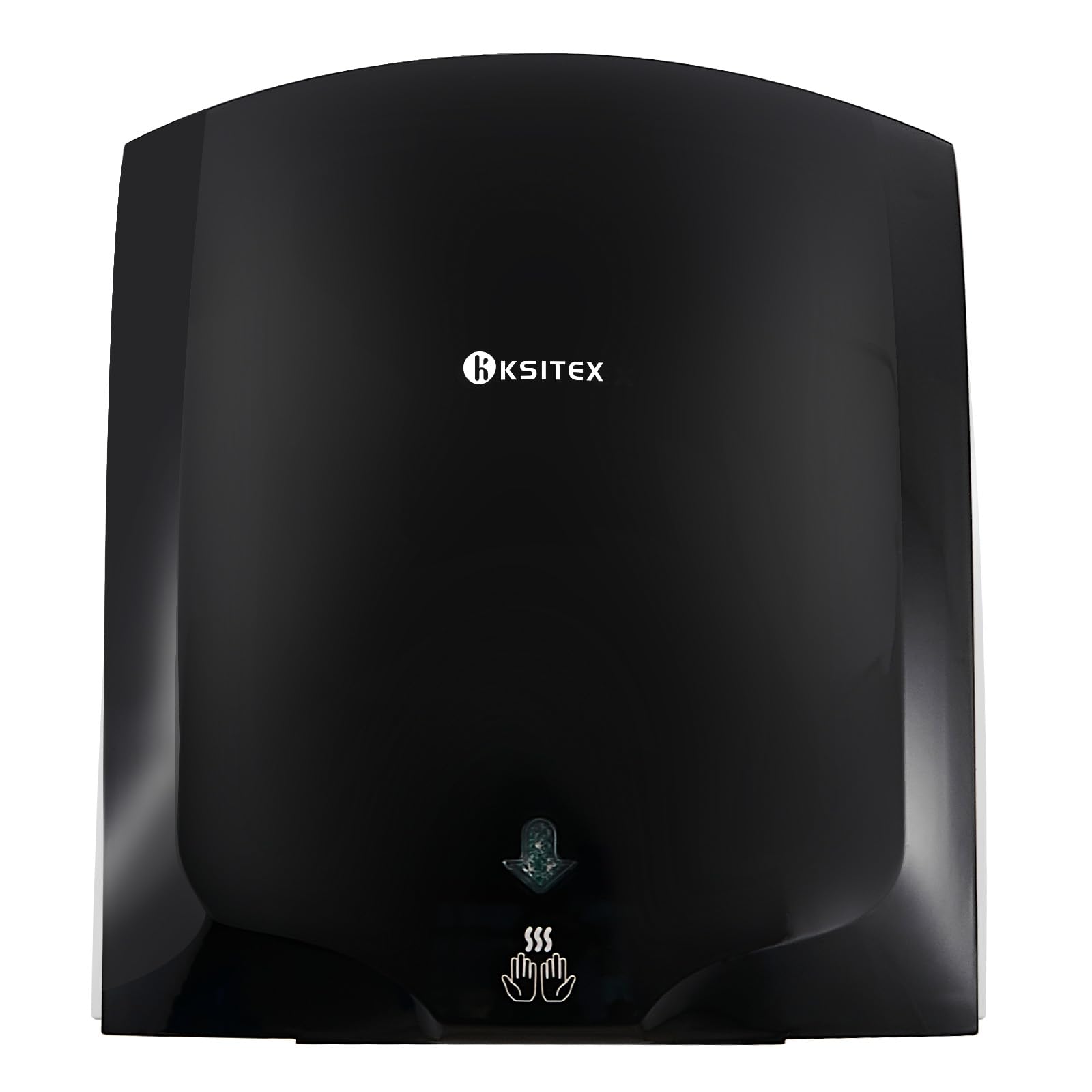 Asciugamani Elettrico Commerciale, Asciugatura Alta velocità Fredda e Calda, Asciugamani a Muro con Luce Pilota Elettrico Automatico per Bagno, Hotel, Ristorante, Cucina, 1400 W, Nero