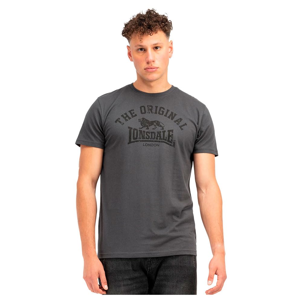 Lonsdale Men's T-Shirt Original Anthracite/Black XXL