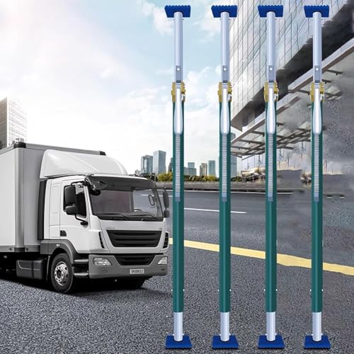 Robuste, verstellbare Ladebalken für LKWs – 300 kg Laststabilisator, 1,2–2,4 m Aluminium-Trennwand, verhindert das Verrutschen von Kisten, 4er-Pack für sicheren Transport, ideal für Umzüge u