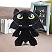 Ruiodr 25Cm 10In Comment Entraîner Votre Dragon 2 sans Dent Dragon en Peluche Animal en Peluche Permanent Night Fury Peluche Jouets pour Enfants Poupée Cadeau