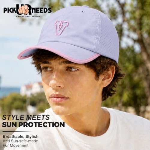 Image of Pick Ur Needs Unisex Sports Baseball Cap Breathable Quick-Dry Summer Cap with Adjustable Strap