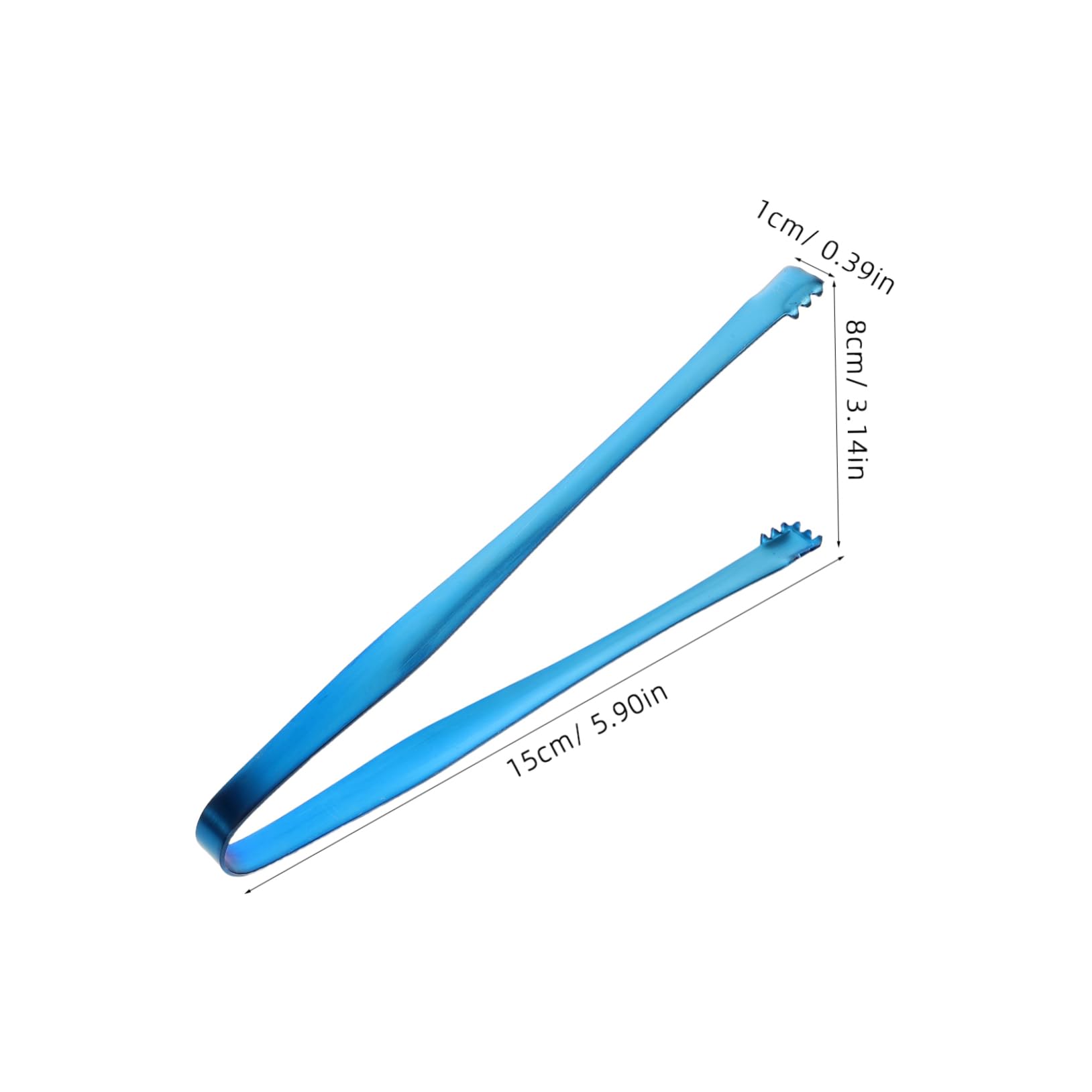 HONMEET 2-piece Nonslip Stainless Steel Ice Cube Tongs Multipurpose Tea Party Serving Tongs for Outdoor Camping Cooking
