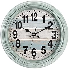 ZENFUN 12 '' Rustic Wall Clock, Silent Non Ticking Clock Quartz Wall Clock Battery Operated ZENFUN 12 '' Rustic Wall Clock, Silent Non Ticking Clock Quartz Wall Clock Battery Operated product