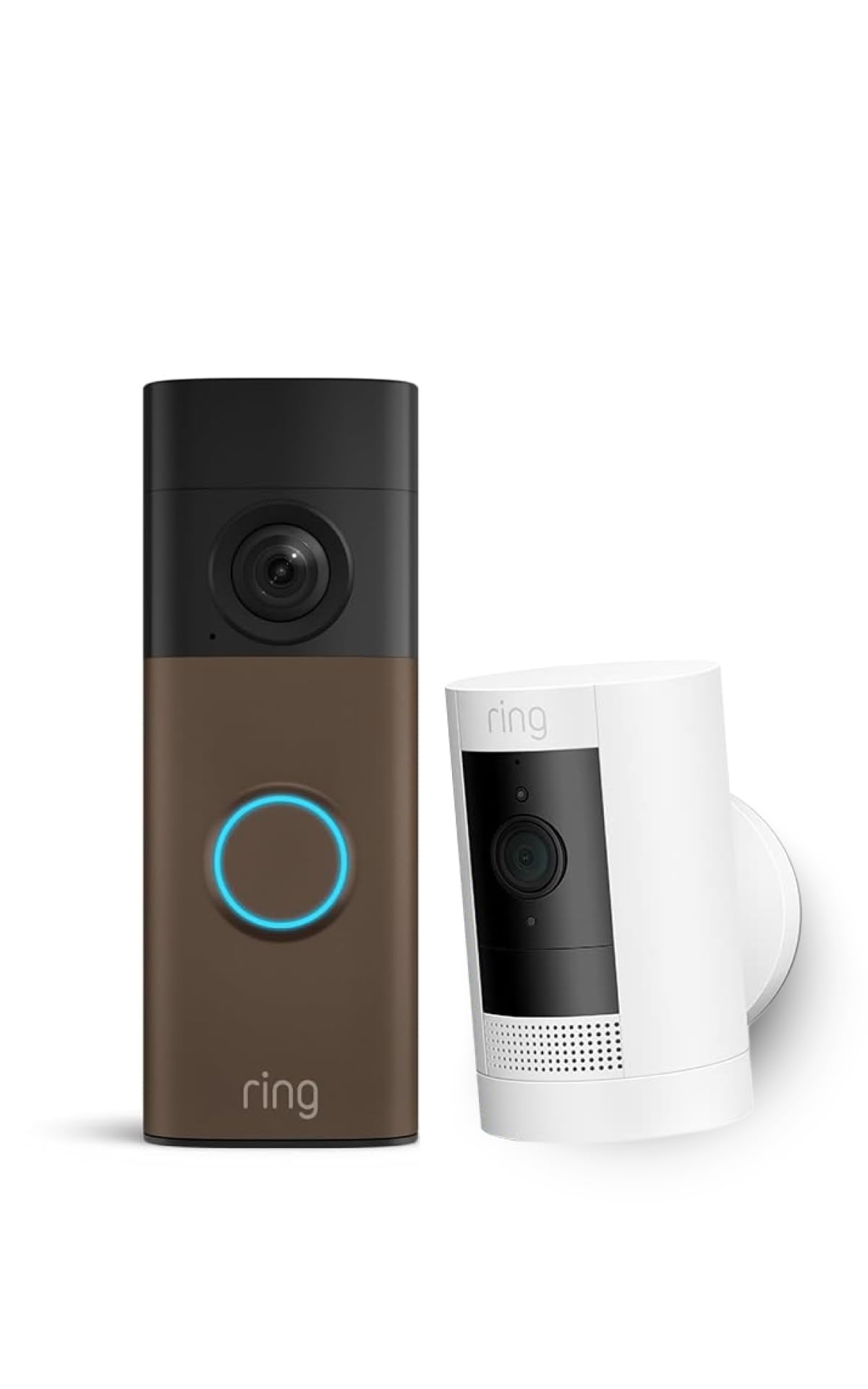 Ring Akku-Videotürklingel mit Retinal 2K & 6x-Zoom + Außenkamera Akku (Stick Up Cam) 1080p | Kabelloses DIY-System | Gegensprechfunktion | Alexa-kompatibel | 30 Tage Gratiszeitraum für Ring-Abonnement